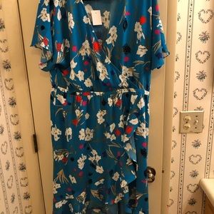 Midi J.Crew faux wrap dress